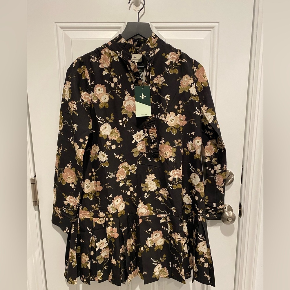 Tuckernuck Midnight Garden Floral Tate Dress Women’s Size XS NWT